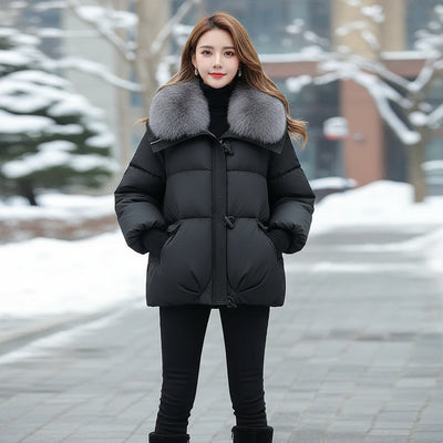 Valeria™ | Luxe Winterjas met Bontkraag