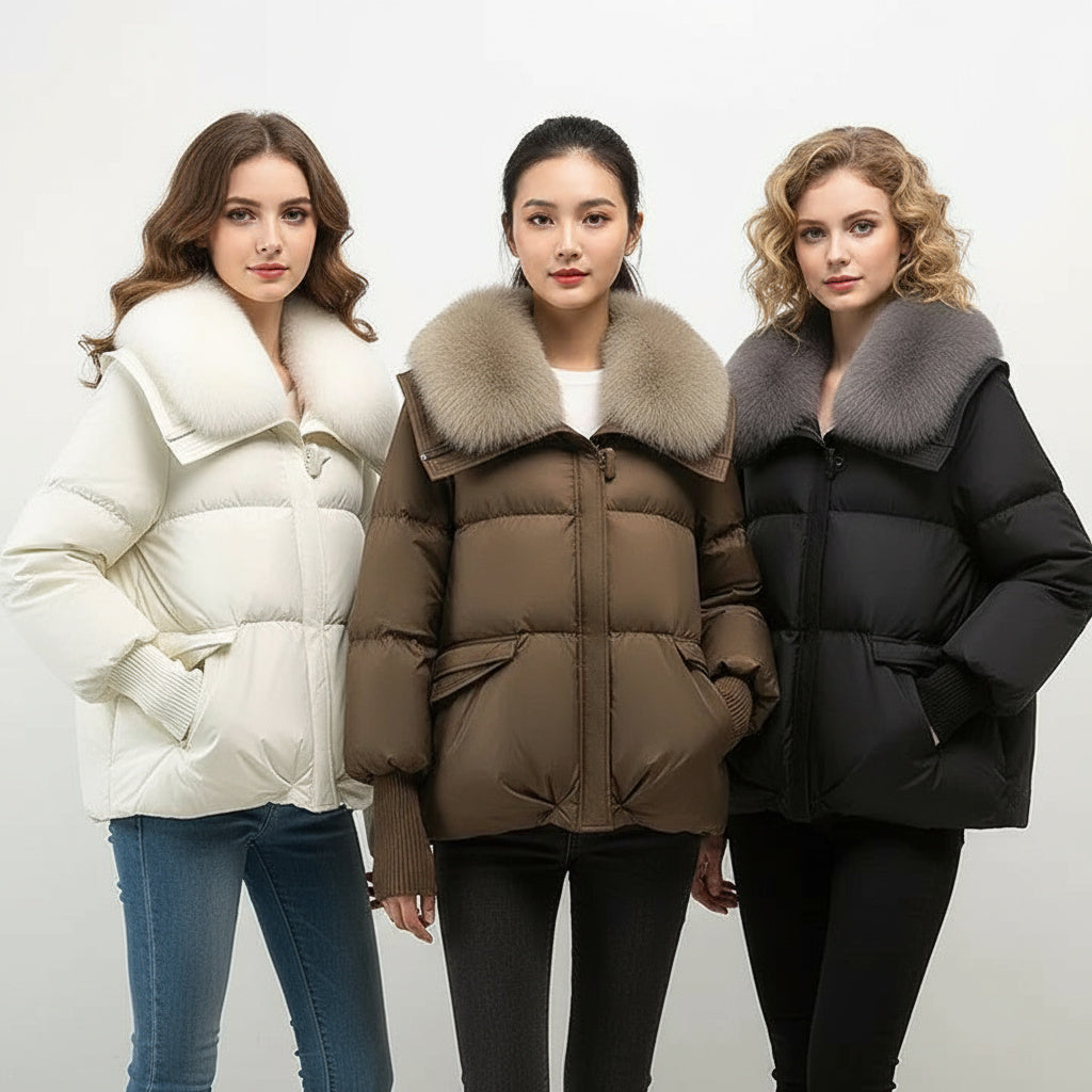 Valeria™ | Luxe Winterjas met Bontkraag