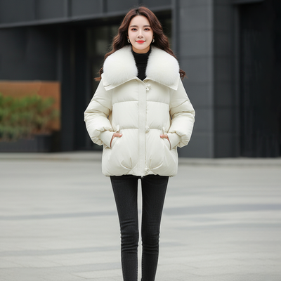 Valeria™ | Luxe Winterjas met Bontkraag