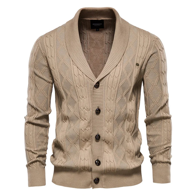 vHaren | Heren Cardigan met Knoopsluiting