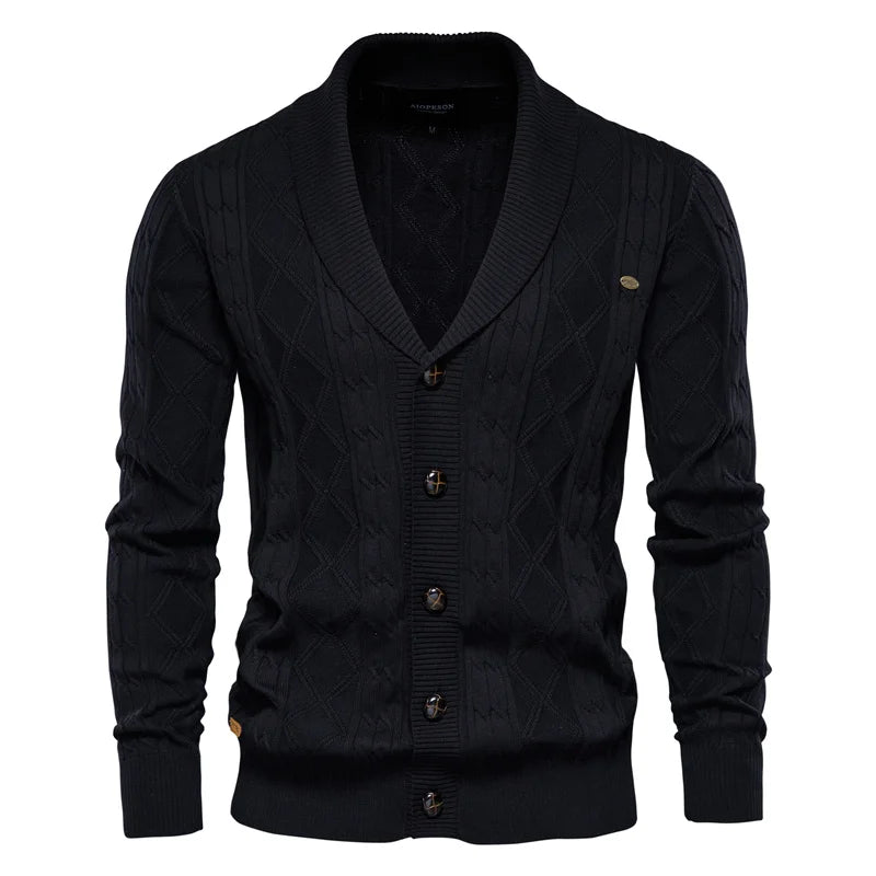 vHaren | Heren Cardigan met Knoopsluiting