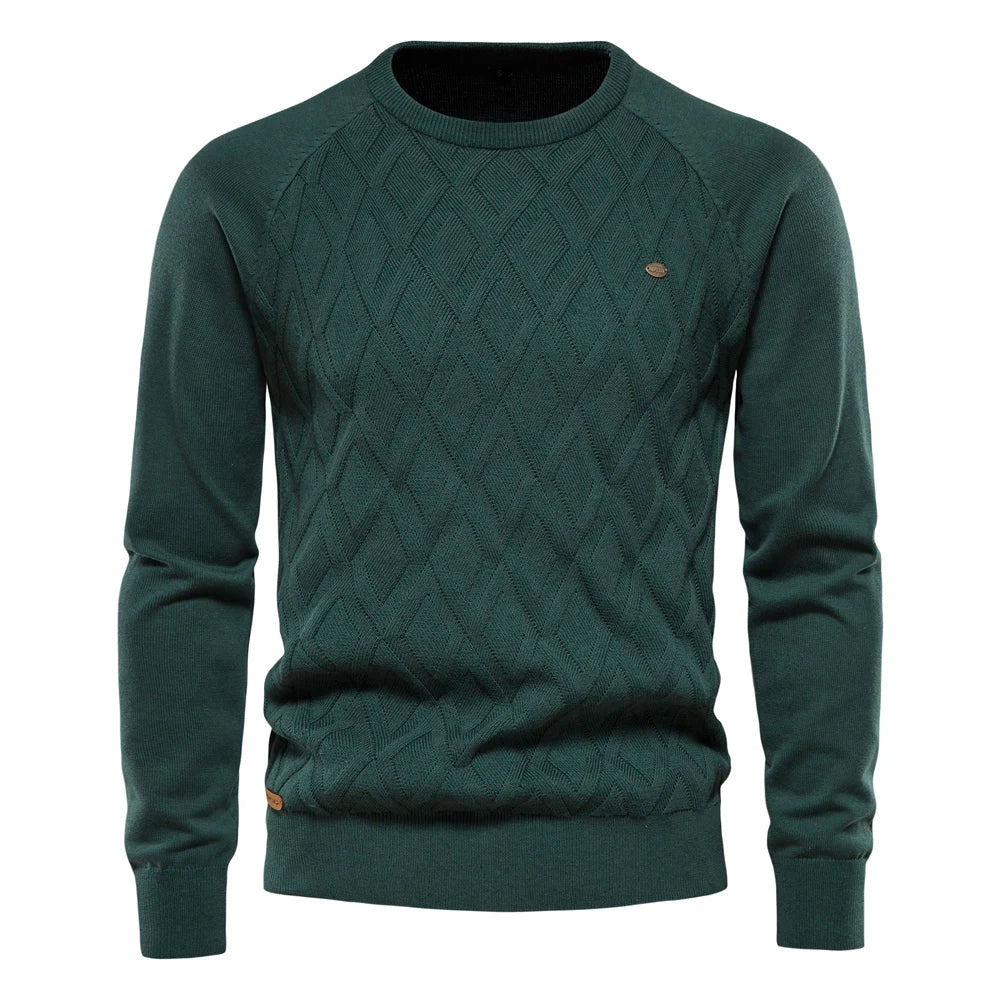 vHaren | Herenpullover met Ruitpatroon