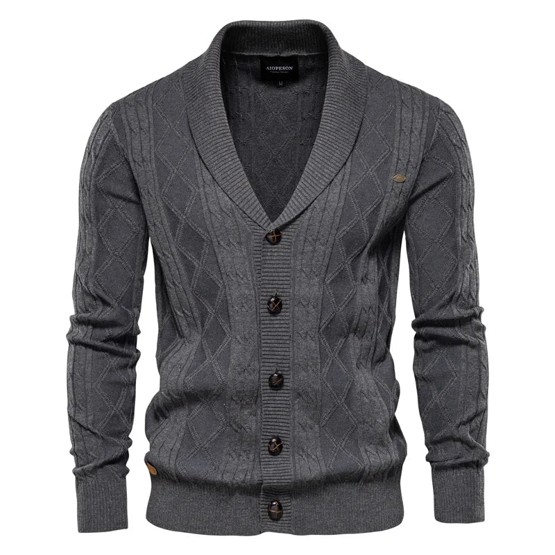 vHaren | Heren Cardigan met Knoopsluiting