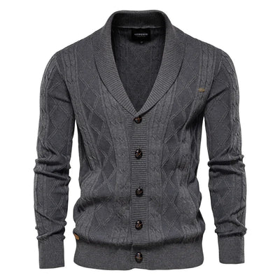 vHaren | Heren Cardigan met Knoopsluiting